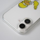 Coque iPhone 16 Plus - Gel cartoon Homer Simpson