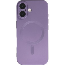 Coque iPhone 16 Plus - Gel souple avec vitre de protection caméra MagSafe - Violet