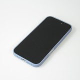 Coque iPhone 16 Plus - Silicone Mat Coeur doré - Bleu