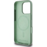 Coque iPhone 16 Pro Max - Karl Lagerfeld et Choupette soft touch avec MagSafe - Vert foncé