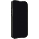 Coque iPhone 16 Pro Max - Audi silicone Soft Touch avec logo - Noir
