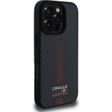 Coque iPhone 16 Pro Max - Red Bull Racing Carbon Powerbar MagSafe - Noir