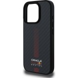 Coque iPhone 16 Pro - Red Bull Racing Carbon Powerbar MagSafe - Noir