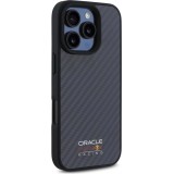 iPhone 16 Pro Max Case Hülle - Red Bull Racing Simple Carbon mit Logo MagSafe - Schwarz