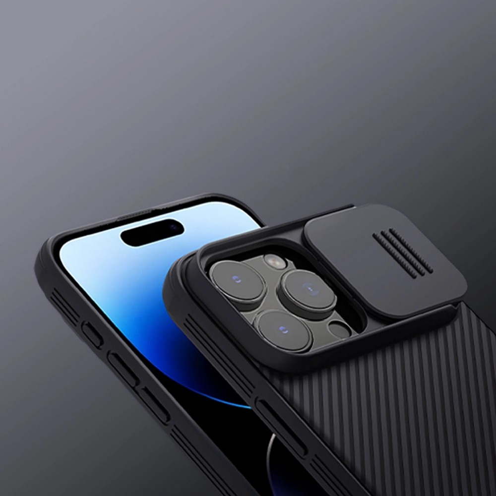 Coque iPhone 16 Pro - Nillkin CamShield Pro Magnetic Case avec MagSafe - Noir