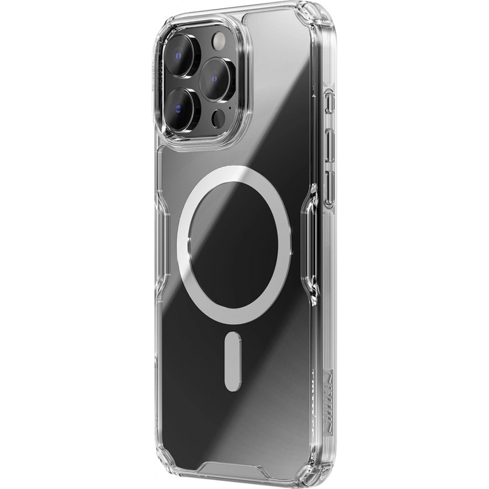 Coque iPhone 16 Pro - Nillkin Magnetic Nature Pro avec MagSafe - Transparent