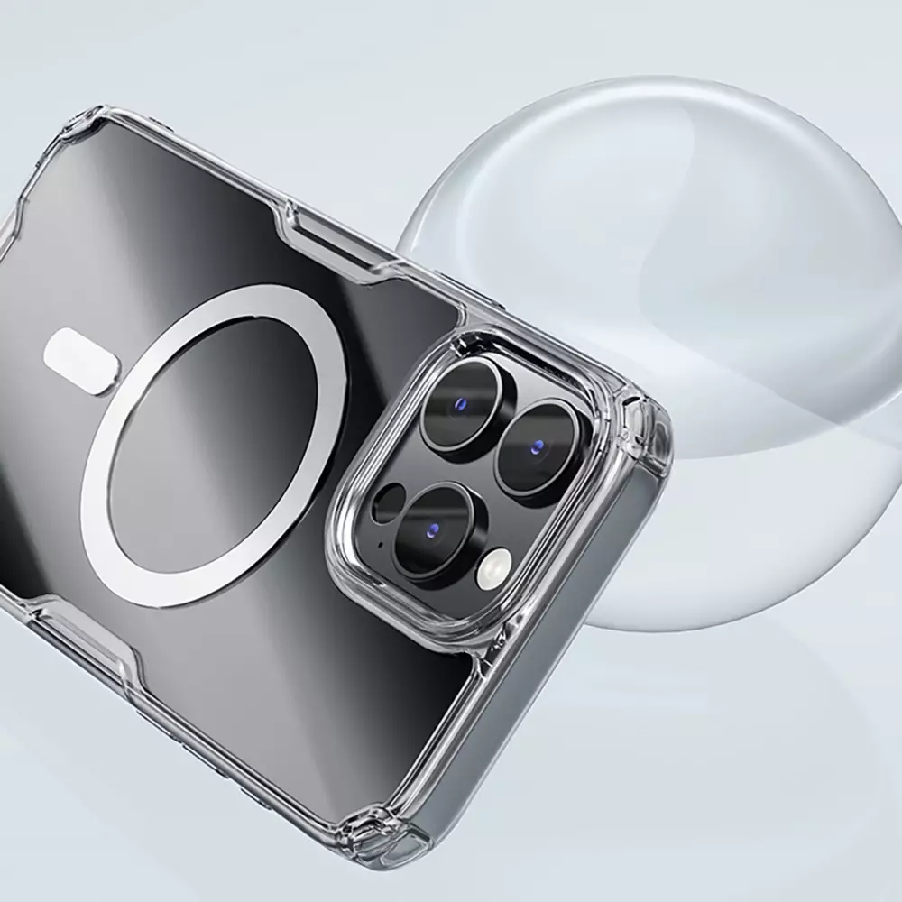 iPhone 16 Pro Case Hülle - Nillkin Magnetische Nature Pro mit MagSafe - Transparent