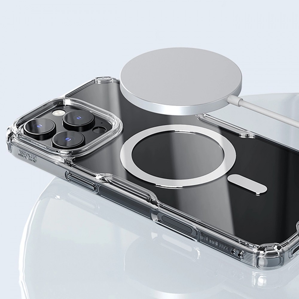 Coque iPhone 16 Pro - Nillkin Magnetic Nature Pro avec MagSafe - Transparent