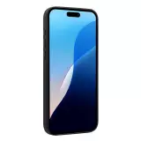 Hülle iPhone 16 - Qialino Echtleder (MagSafe kompatibel) - Schwarz