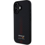Coque iPhone 16 - Red Bull Racing Carbon Powerbar MagSafe - Noir