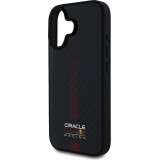 Coque iPhone 16 - Red Bull Racing Carbon Powerbar MagSafe - Noir