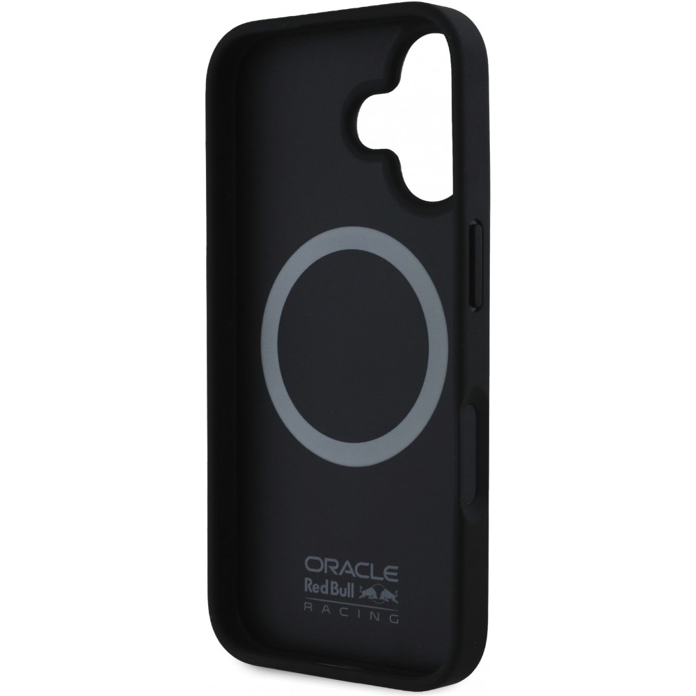 Coque iPhone 16 - Red Bull Racing Carbon Powerbar MagSafe - Noir
