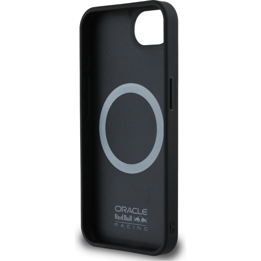 Coque iPhone 16e - Red Bull Racing Carbon Powerbar MagSafe - Noir
