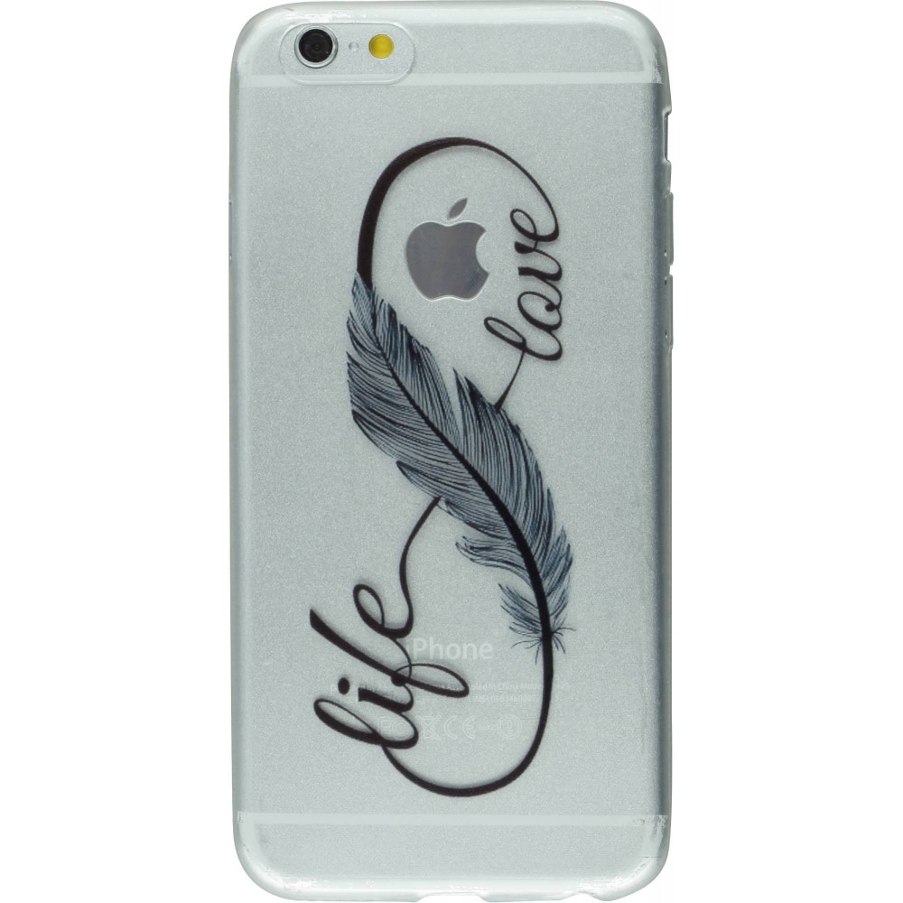 Coque iPhone 7 Plus / 8 Plus - Live Feather love