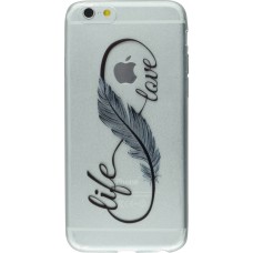 Coque iPhone 7 Plus / 8 Plus - Live Feather love