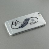 Coque iPhone 7 Plus / 8 Plus - Live Feather love