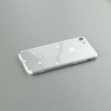 Coque iPhone 17e / 16e - Gel petit coeur transparent - Blanc