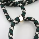 Coque iPhone 17e / 16e - Bio Eco-Friendly nature avec cordon collier - Vert foncé