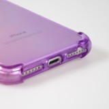 Coque iPhone 7 / 8 / SE (2020, 2022) - Bumper Rainbow Silicone anti-choc avec bords protégés -  rose - Violet