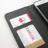 Coque iPhone 7 / 8 / SE (2020, 2022) - Flip Géometrique - Noir