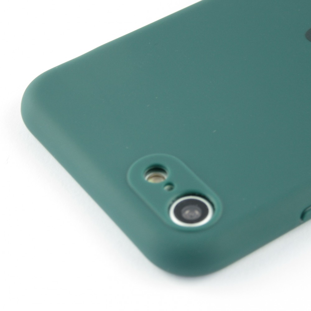 Coque iPhone 7 / 8 / SE (2020, 2022) - Silicone Mat Coeur - Vert foncé