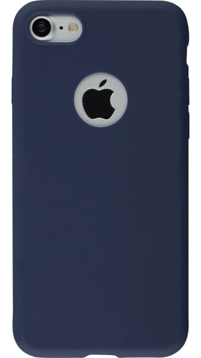 Coque iPhone 7 / 8 / SE (2020, 2022) - Silicone Mat - Bleu foncé