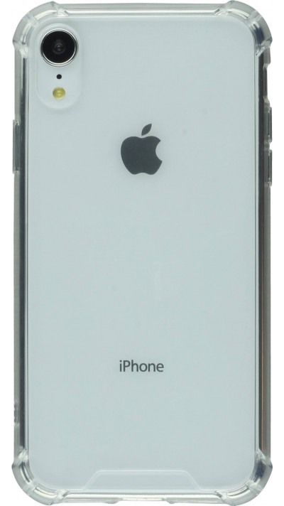 Coque iPhone XR - Bumper Glass Hybrid TPU silicone anti-choc - Transparent