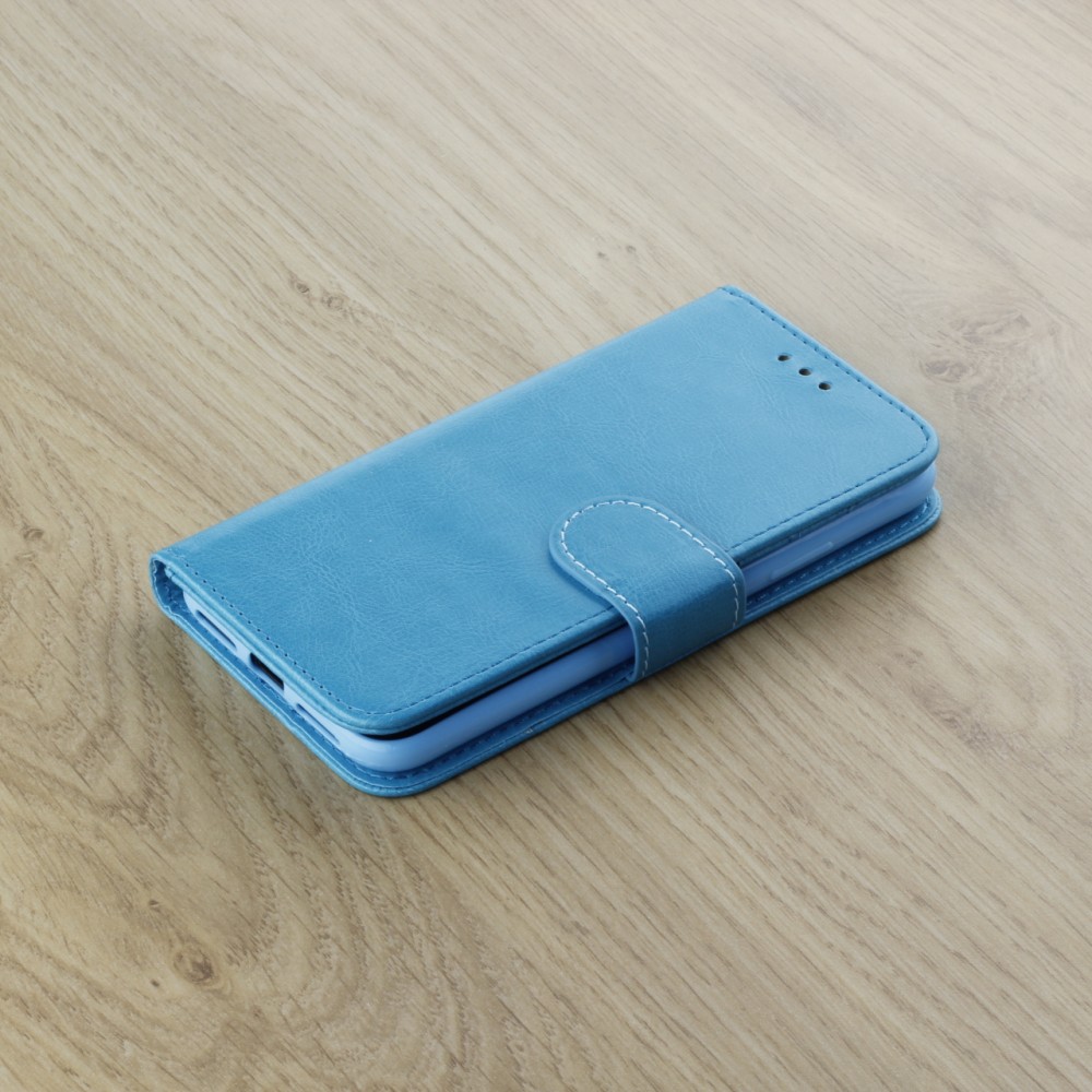 Coque iPhone X / Xs - Premium Flip - Turquoise