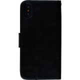 Coque iPhone X / Xs - Premium Flip - Noir