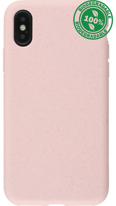 Coque iPhone X / Xs - Bio Eco-Friendly biodégradable écologique nature - Rose