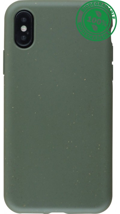 Coque iPhone X / Xs - Bio Eco-Friendly biodégradable écologique nature - Vert foncé