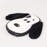 Coque iPhone X / Xs - Chien silicone 3D avec oreilles en peluche - Blanc