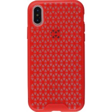 Coque iPhone X / Xs - Géométrique triangle - Rouge
