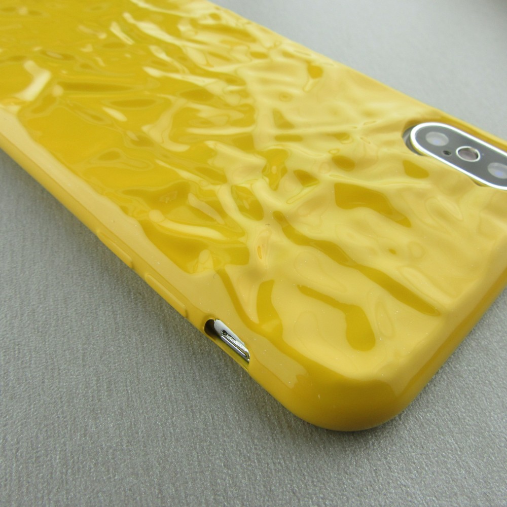 Coque iPhone X / Xs - Melted jaune