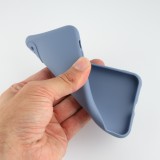 Hülle iPhone X / Xs - Silikon Mat Herz lavendel