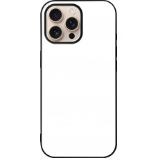 Coque personnalisée avec bords en silicone noir - iPhone 16 Pro Max