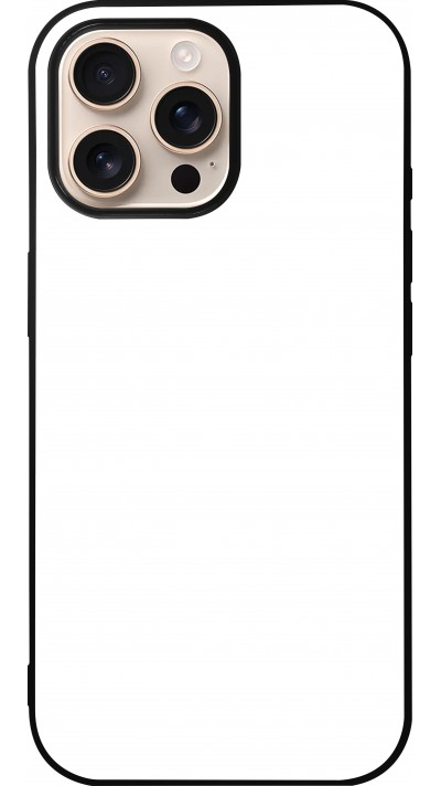 Coque personnalisée avec bords en silicone noir - iPhone 16 Pro Max