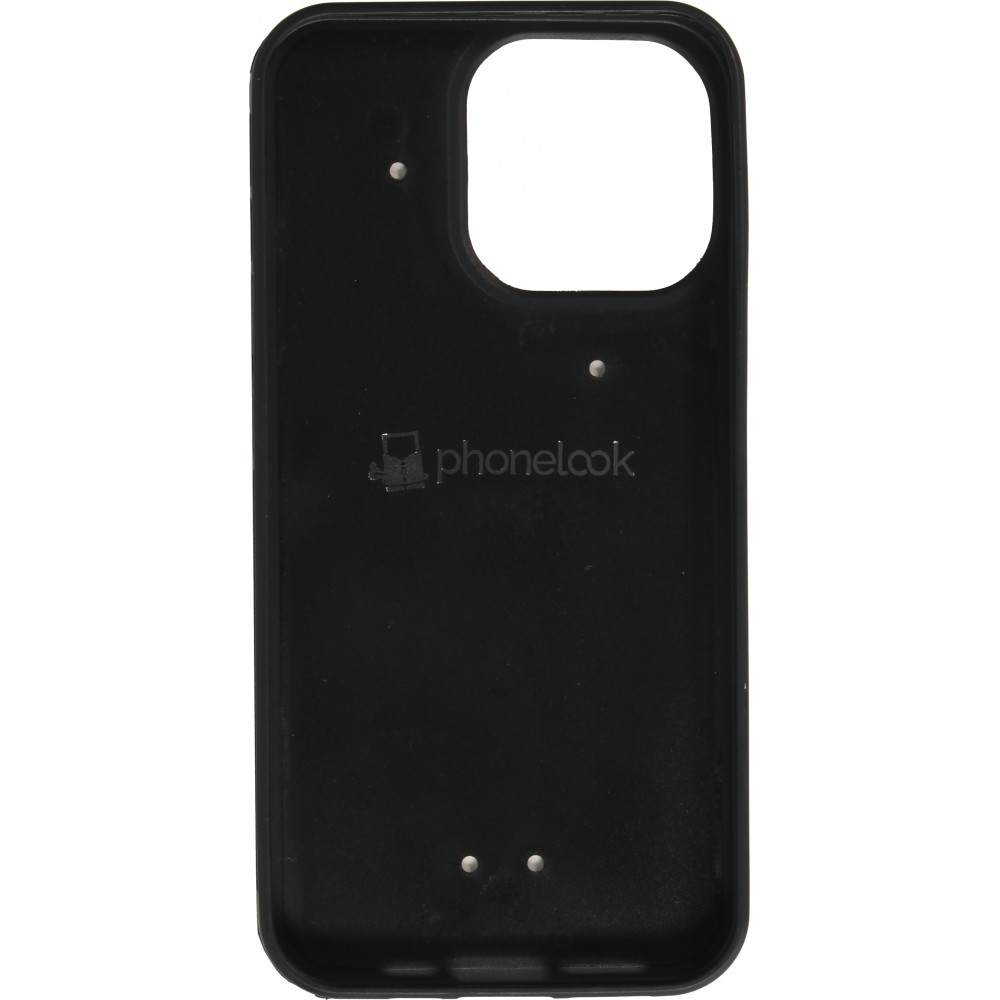 Coque personnalisée en Silicone rigide noir - iPhone 14 Pro