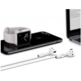 Lanière d'écouteur anti-perte en silicone - Noir - AirPods 1 / 2 / Pro