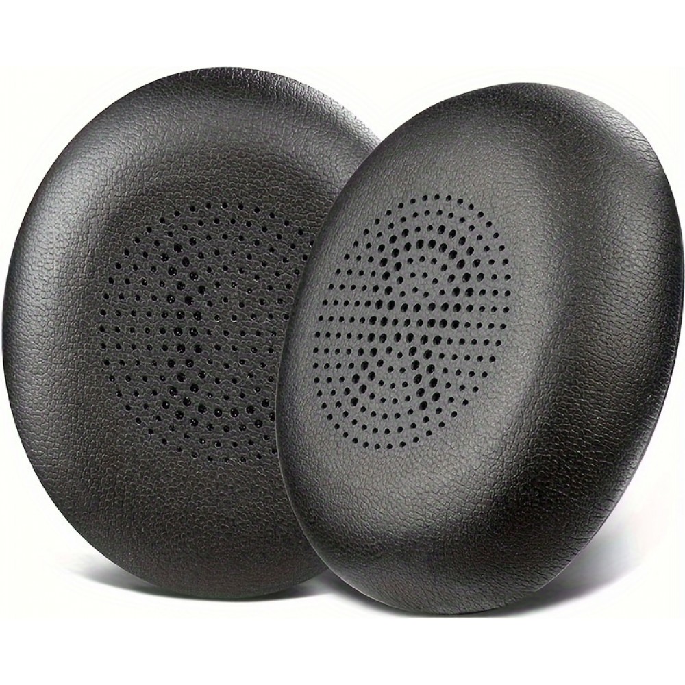Weiche Leder-Ersatz-Ohrpolster für Jabra Evolve2 65 / Evolve2 40 / Elite 45h - Schwarz