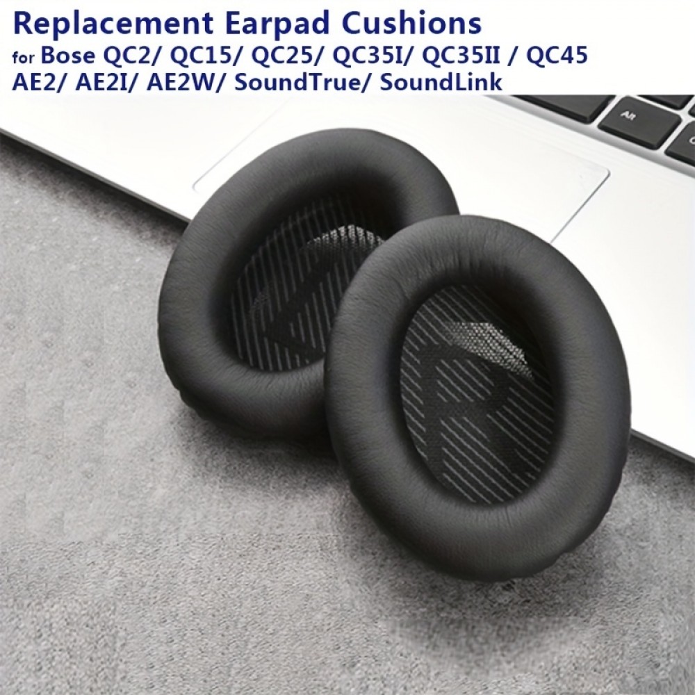 Ersatz-Ohrpolster für Bose QuietComfort QC2/QC15/QC25/QC35/QC45/SoundLink/SoundTrue - Weiss