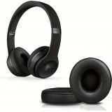 Coussinets oreillettes remplacement pour casque Beats Solo 2 / 3 (set de 2 pièces) - Noir