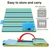 Couverture de pique-nique imperméable extra-large portable anti-sable pour camping plage et parc (200 x 200 cm)