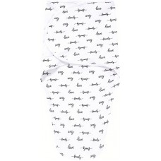 Couverture d'emmaillotage enveloppante sommeil pour bébé (0-3 mois) avec scratch velcro en coton doux - Love
