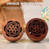 Diffuseur d'arômes pour véhicules Diffuseur d'air en bois avec clip pour la ventilation avec pierres de lave