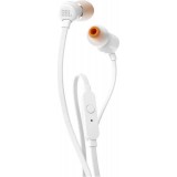 Écouteurs Intra-Auriculaires JBL T110 Filaires Mini Jack 3.5mm Audio Haute Qualité - Blanc