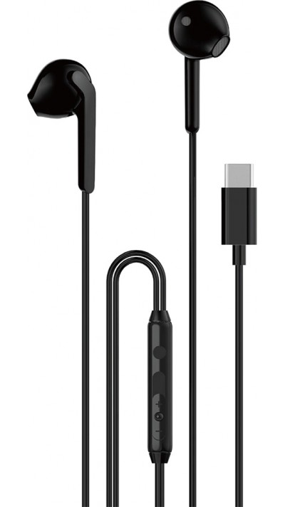 Dudao X3C In-Ear USB-C Kopfhörer 1.2m Kabelgebunden Hochwertiger Klang - Schwarz