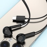 Dudao X3C In-Ear USB-C Kopfh&ouml;rer 1.2m Kabelgebunden Hochwertiger Klang - Schwarz