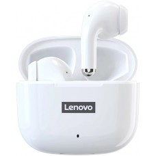Ecouteurs Lenovo LP40pro sans fil Bluetooth 5.0 wireless earbuds avec Noise cancelling - Blanc
