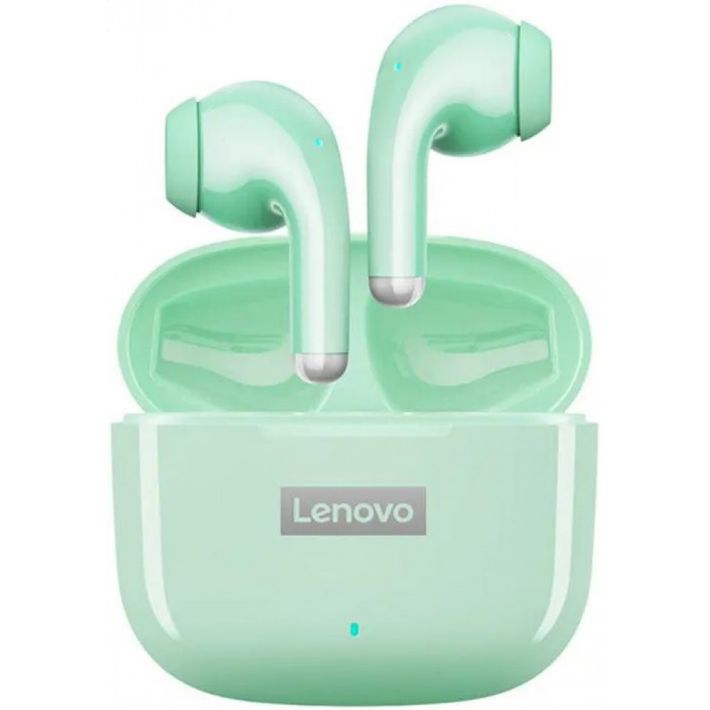 Ecouteurs Lenovo LP40pro sans fil Bluetooth 5.0 wireless earbuds avec Noise cancelling - Vert